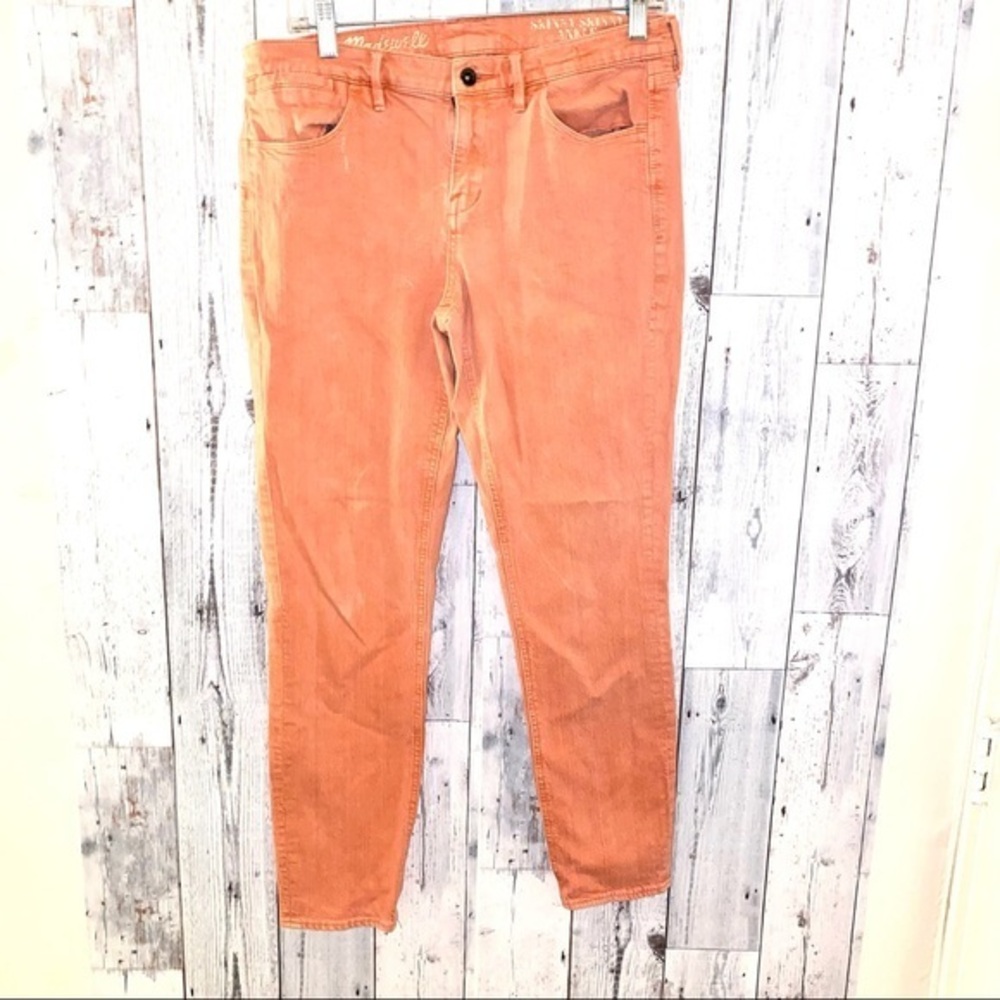 Madewell 31 skinny skinny ankle jeans peach